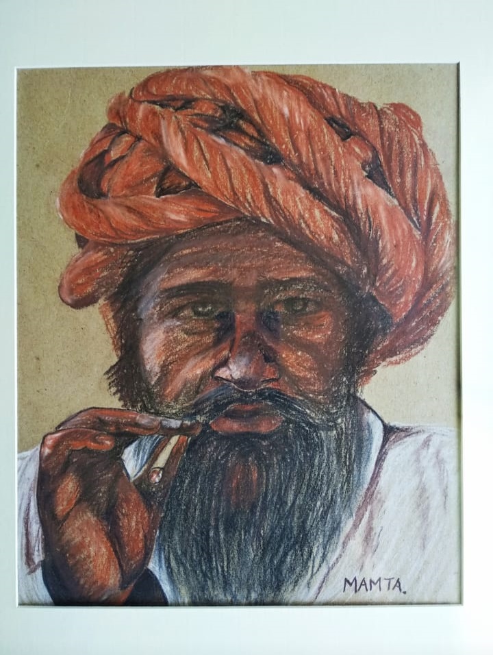 15" x 22" Water Colour & pastel